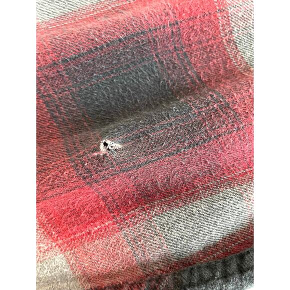 Hobbs Creek Red & Gray Plaid Flannel Shirt Men’s Small - Picture 6 of 8